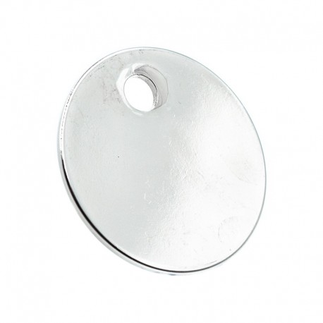 Médaille pour animal ronde diamètre 33mm couleur argent