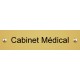 Plaque en laiton 200 mm x 50 mm