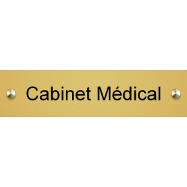 Plaque en laiton 200 mm x 50 mm