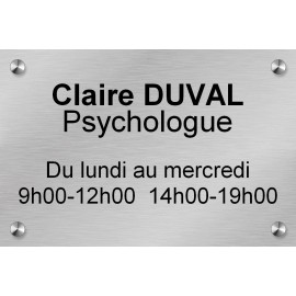 Plaque en aluminium 300 mm x 200 mm