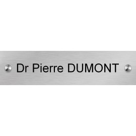 Plaque en aluminium 200 mm x 50 mm