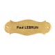 Plaque de porte fantaisie lisse 122mm x 42mm