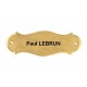 Plaque de porte fantaisie lisse 122mm x 42mm