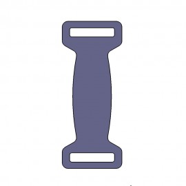 Plaque inox pour collier largeur 24mm