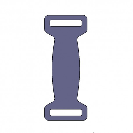 Plaque inox pour collier largeur 24mm
